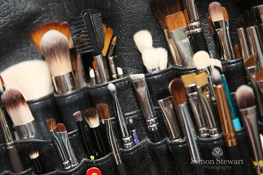 Makeup brushes at the Felbridge Hotel