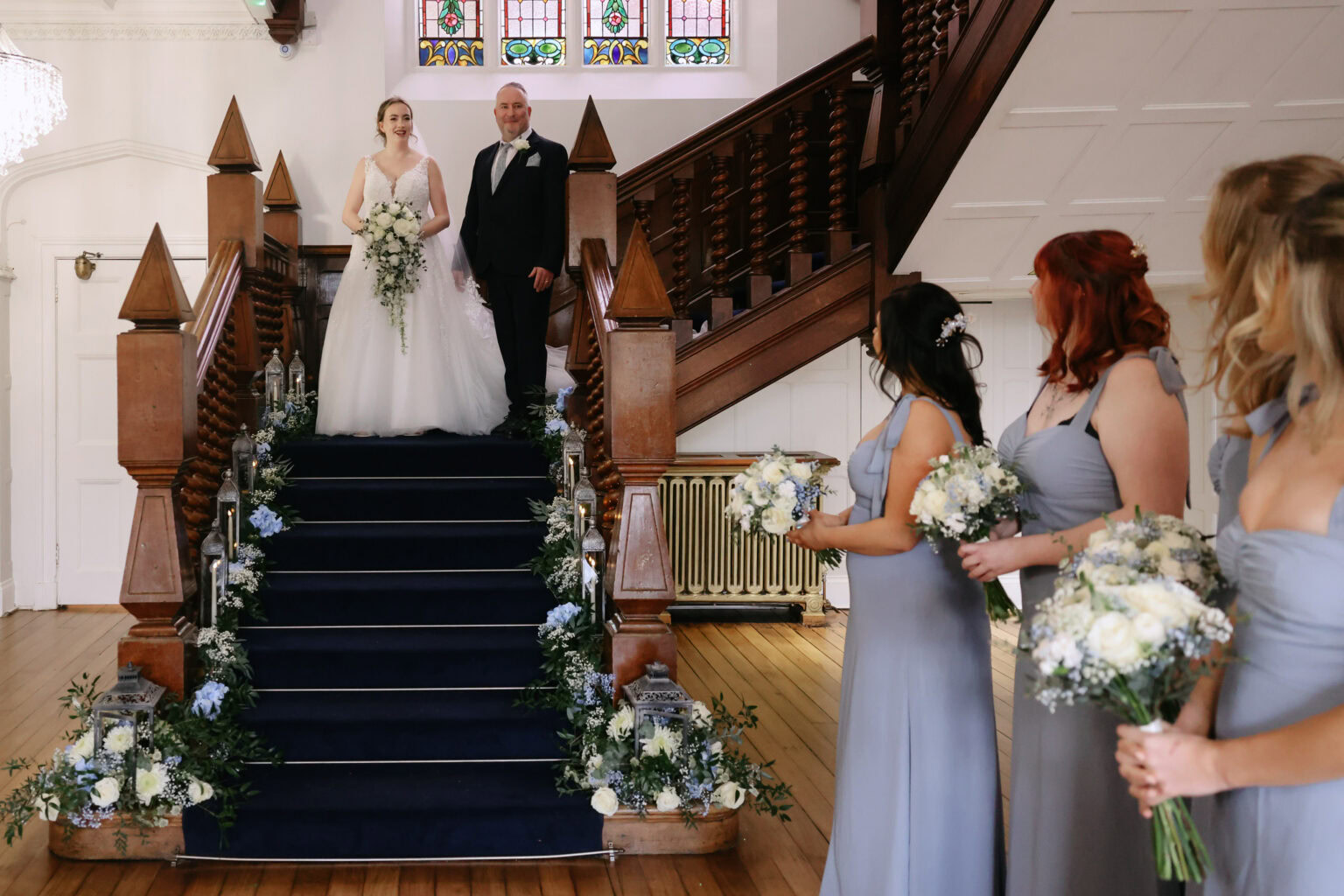 Emotional ceremony during a February wedding celebration at Highley Manor