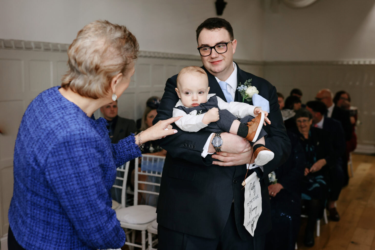 Emotional ceremony during a February wedding celebration at Highley Manor