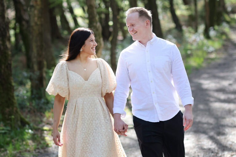Spring Pre Wedding Photo Session on Ashdown Forest